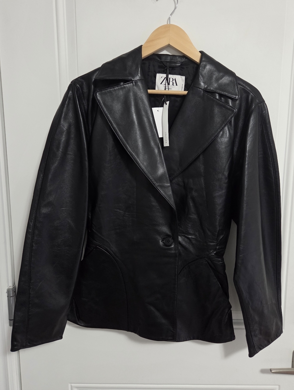 NWT - Zara Studio Limited Edition Woman's Sheep Leather Jacket - Size XS